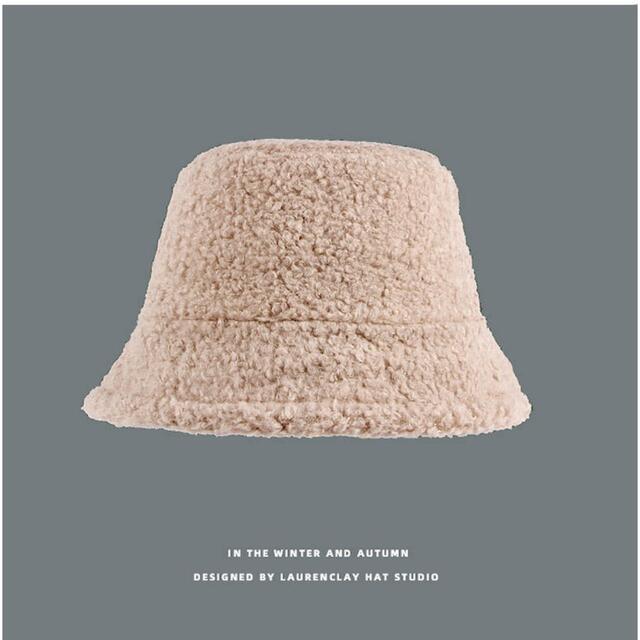  ムートン バケットハット バケハ  ファー リバーシブル モコ レディースの帽子(ハット)の商品写真