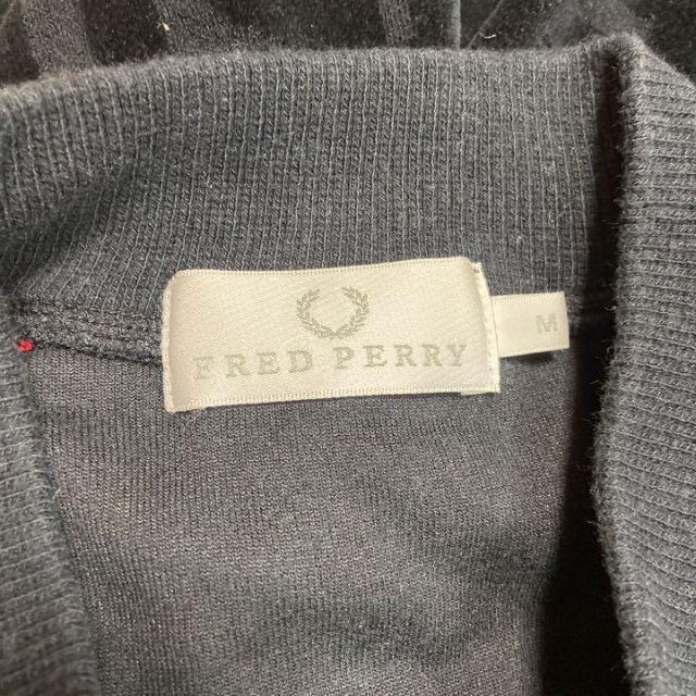 【人気ベロア】FRED PERRY古着ワンポイント刺繍総柄トラックジャケット
