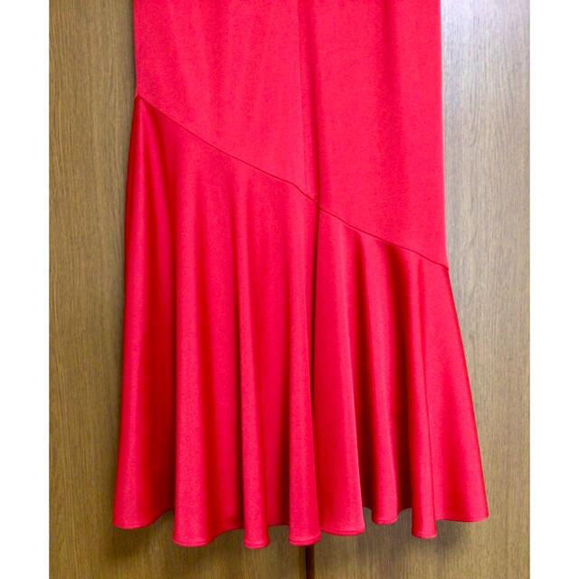 赤ロングスカート　ロングドレス　マーメイド　パーティードレス　１１号　全3着 レディースのスカート(ロングスカート)の商品写真