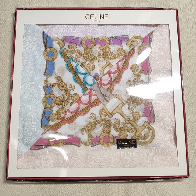 新品✨CELINE セリーヌ ハンカチ 3枚 ギフト セット ピンク ブルー