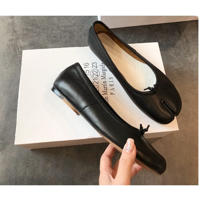 驚きの価格 38 メゾンマルジェラ タビパンプス バレリーナ ヒール付き