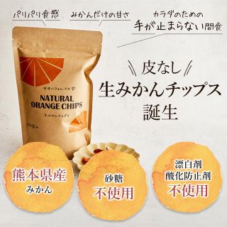 『皮なし 生みかんチップス』 100g みかんチップス600g