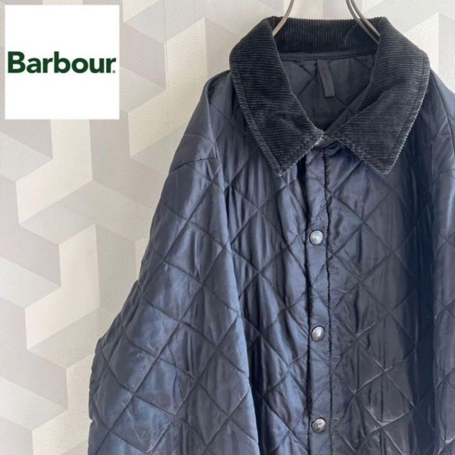 バブアー】美品XL英国製キルティングライナージャケット黒barbour