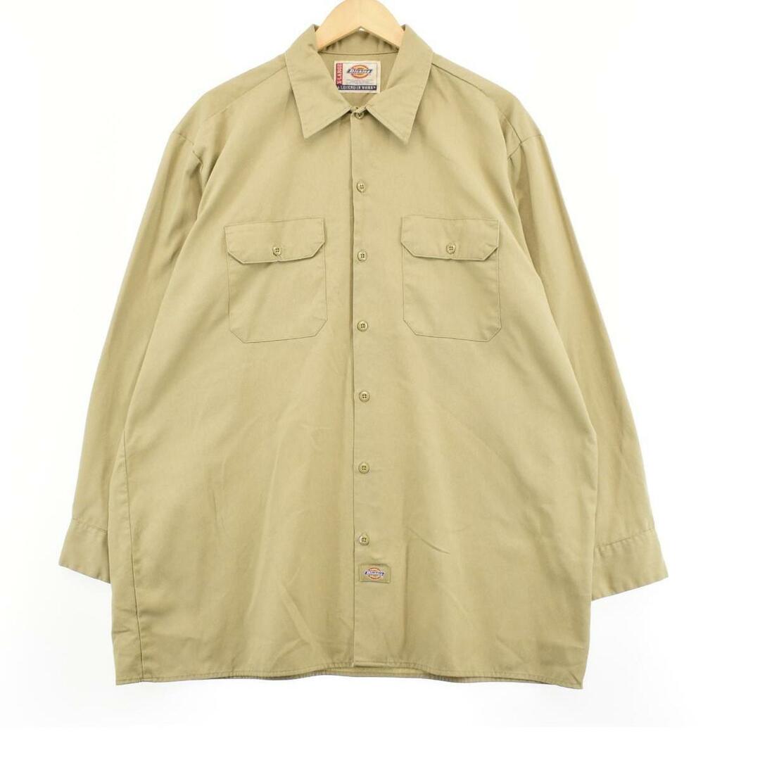 ディッキーズ Dickies 長袖 ワークシャツ メンズXL /eaa287496