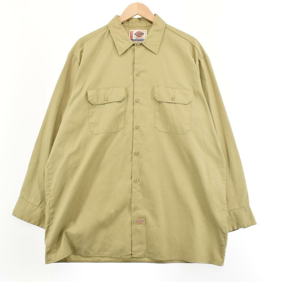 ディッキーズ Dickies 長袖 ワークシャツ メンズXL /eaa287497