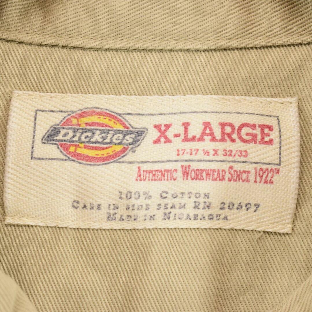 ディッキーズ Dickies 長袖 ワークシャツ メンズXL /eaa275334