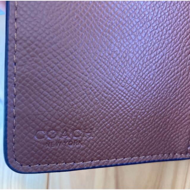 COACH(コーチ)のcoach コーチ　二つ折り財布　シグネチャー　カーキ　サドル　ブラウン　茶色 レディースのファッション小物(財布)の商品写真