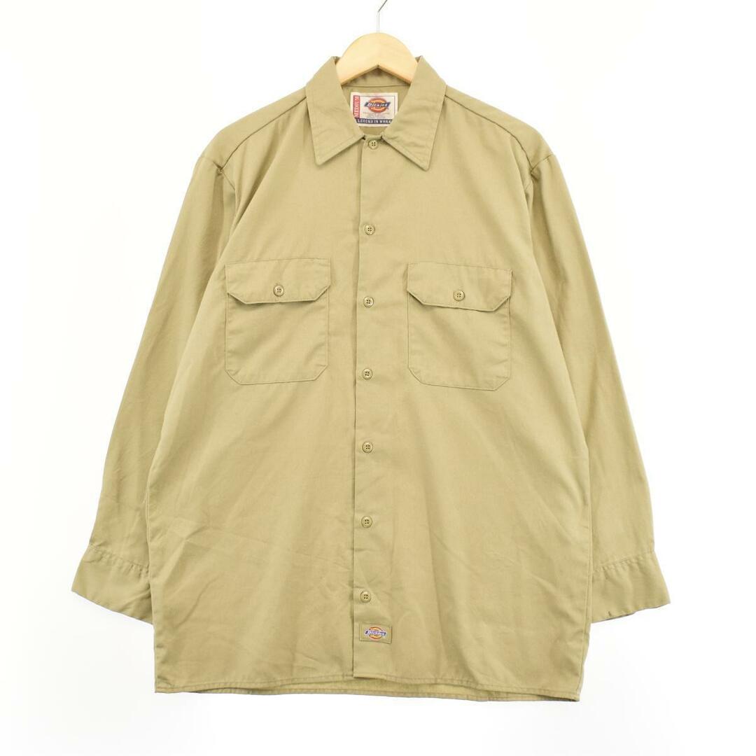 ディッキーズ Dickies A LEGEND IN WORK 長袖 ワークシャツ メンズM /eaa287614