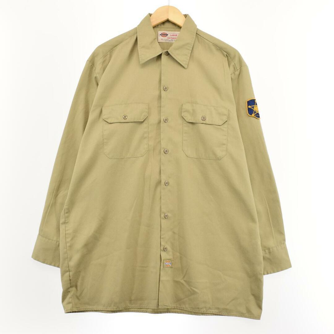 ディッキーズ Dickies 長袖 ワークシャツ メンズL /eaa287707