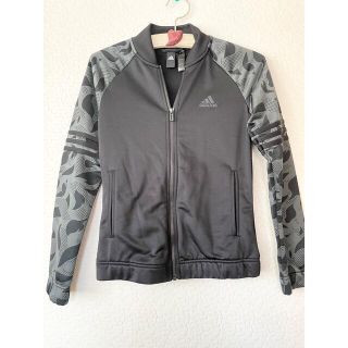 アディダス(adidas)のアディダス adidas   上 ジャージ  M 黒 ブラック レディース　長袖(ウォーキング)