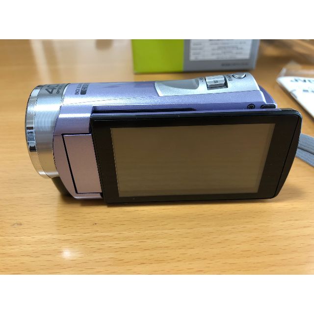 KENWOOD(ケンウッド)のJVCケンウッド　Everio　ビデオカメラ　バイオレット　GZ-HM33-v スマホ/家電/カメラのカメラ(ビデオカメラ)の商品写真