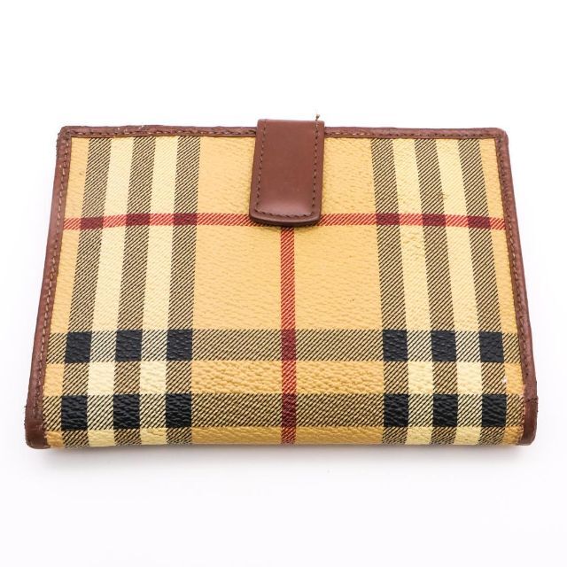 BURBERRY - 《希少》BURBERRY 折財布 ノバチェック シャドーホース W ...