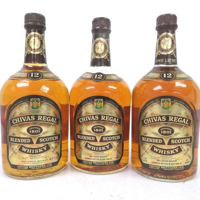 新品未開封】CHIVAS REGAL 12年 3本 43%-