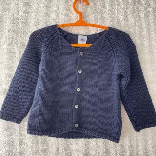 プチバトー(PETIT BATEAU)のプチバトー　ウール100% カーディガン(カーディガン/ボレロ)