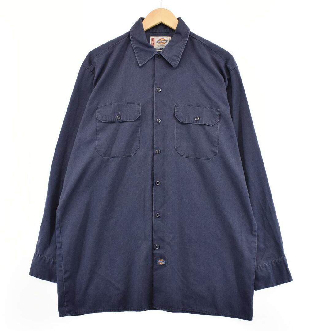 ディッキーズ Dickies 長袖 ワークシャツ メンズL /eaa287621