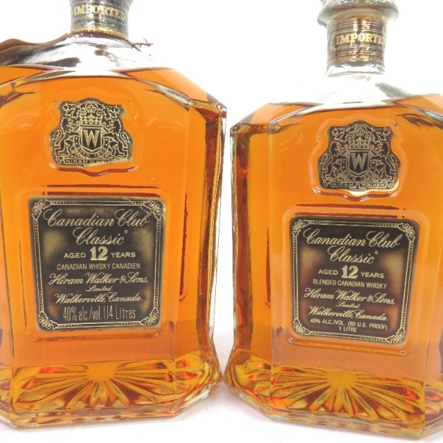 未開封★Canadian Club【カナディアンクラブ】 12年 クラシック 3本セット 1000/1140ml 箱なし