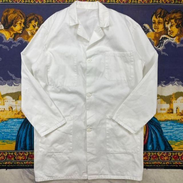 ビンテージ フレンチワークジャケット 白 ホワイト カバーオール 1