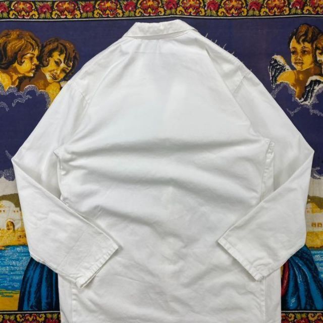 ビンテージ フレンチワークジャケット 白 ホワイト カバーオール 7