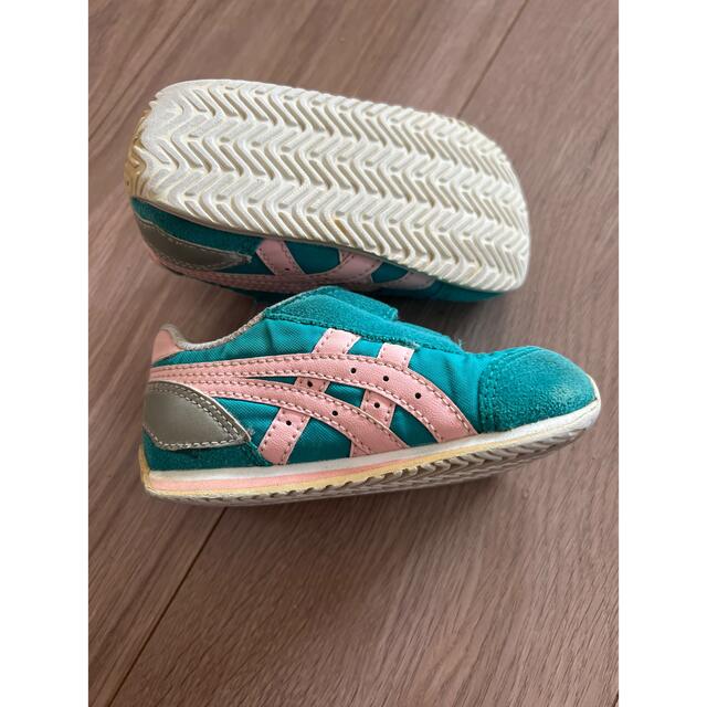 Onitsuka Tiger(オニツカタイガー)のOnitsuka Tiger エメラルドグリーン　13cm キッズ/ベビー/マタニティのベビー靴/シューズ(~14cm)(スニーカー)の商品写真