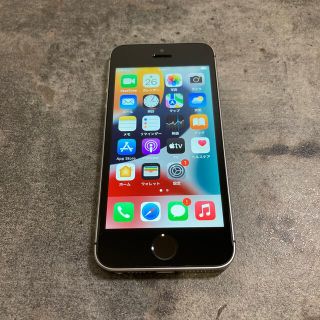 アイフォーン(iPhone)の51376T iPhoneSE 128GB グレー　SIMフリー　中古品(スマートフォン本体)