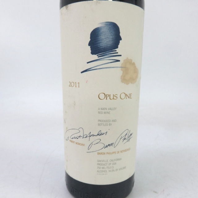 即時発送 未開封☆opus-one【オーパスワン】 2011 750ml 箱なし【中古