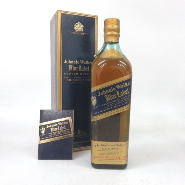 未開封★Johnny Walker【ジョニーウォーカー】 ブルーラベル 750ml 冊子付 箱付