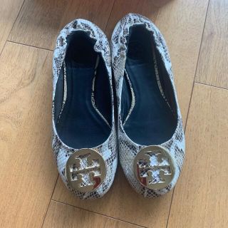 トリーバーチ(Tory Burch)のトリーバーチ　パイソンフラットシューズ(バレエシューズ)