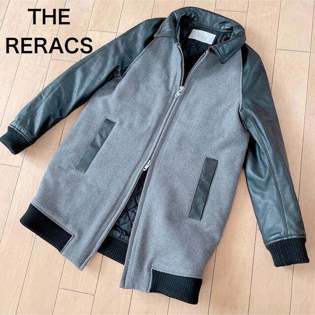 本革THE RERACS レザースタジャン　ロングスタジャン　ロングコート