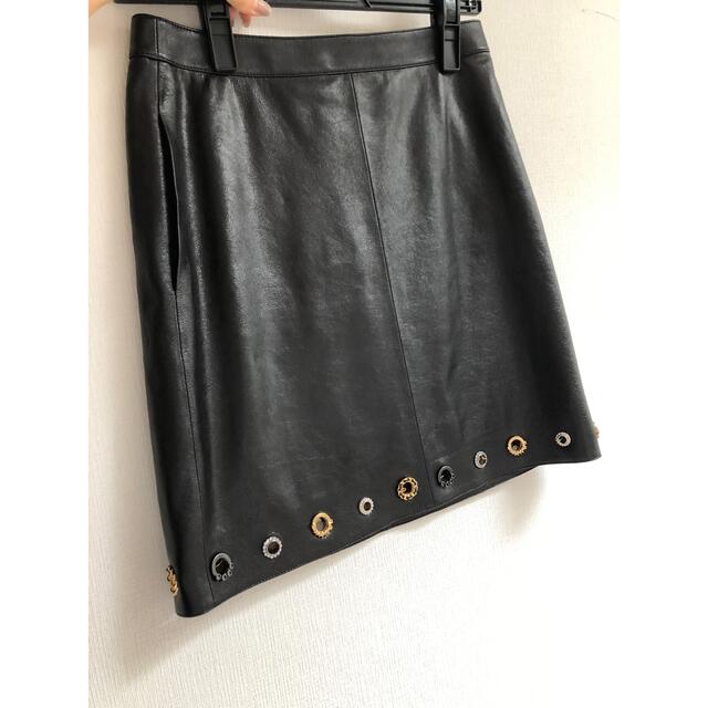 CHANEL 06AW  レザーミニスカート　美品