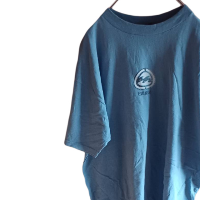 billabong(ビラボン)のUS輸入古着　BILLABONG　プリントTシャツ　L　ライトブルー系 メンズのトップス(Tシャツ/カットソー(半袖/袖なし))の商品写真