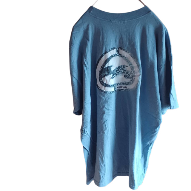 billabong(ビラボン)のUS輸入古着　BILLABONG　プリントTシャツ　L　ライトブルー系 メンズのトップス(Tシャツ/カットソー(半袖/袖なし))の商品写真