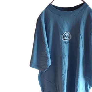 ビラボン(billabong)のUS輸入古着　BILLABONG　プリントTシャツ　L　ライトブルー系(Tシャツ/カットソー(半袖/袖なし))