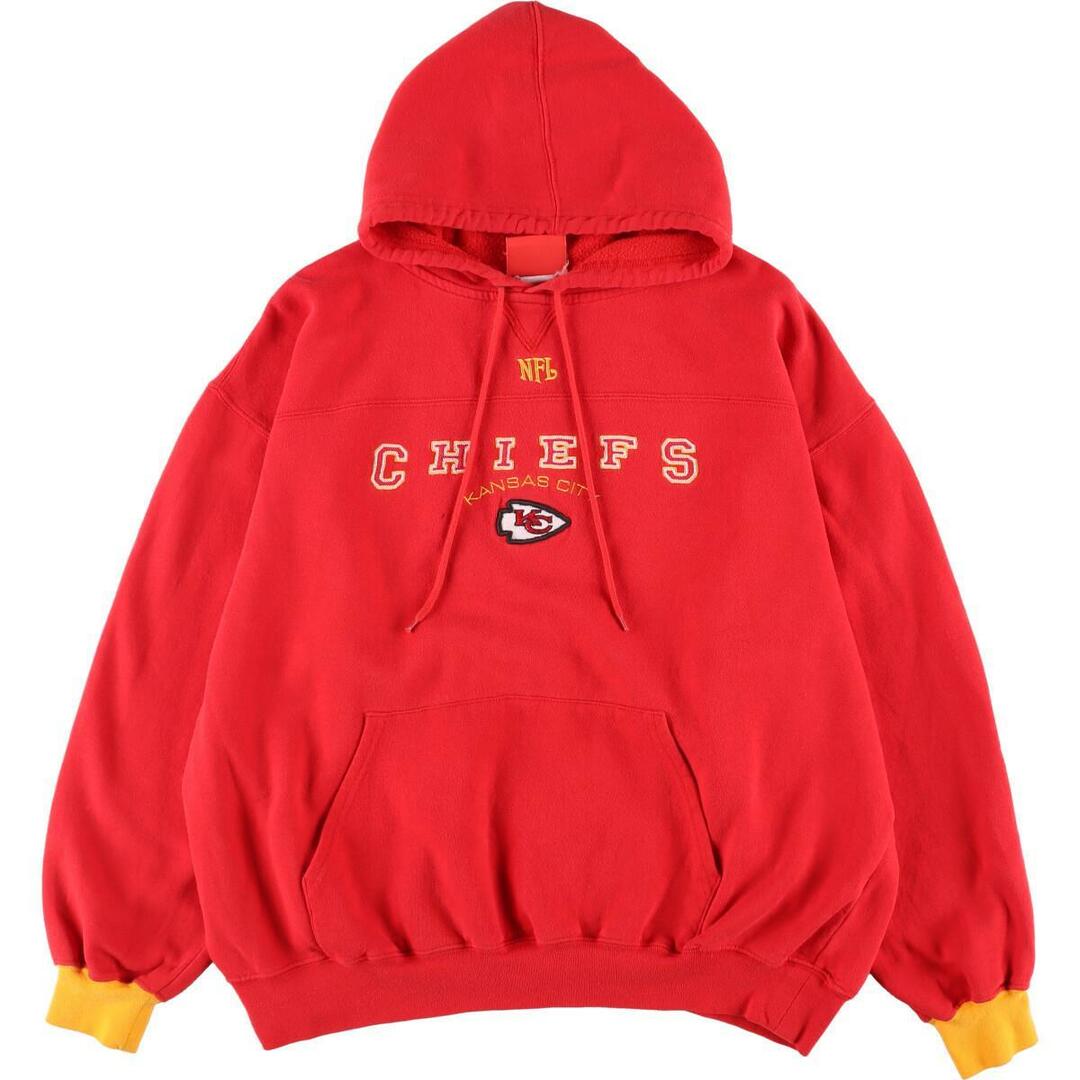 NFL KANSAS CITY CHIEFS カンザスシティチーフス スウェットプルオーバーパーカー メンズL /eaa283498