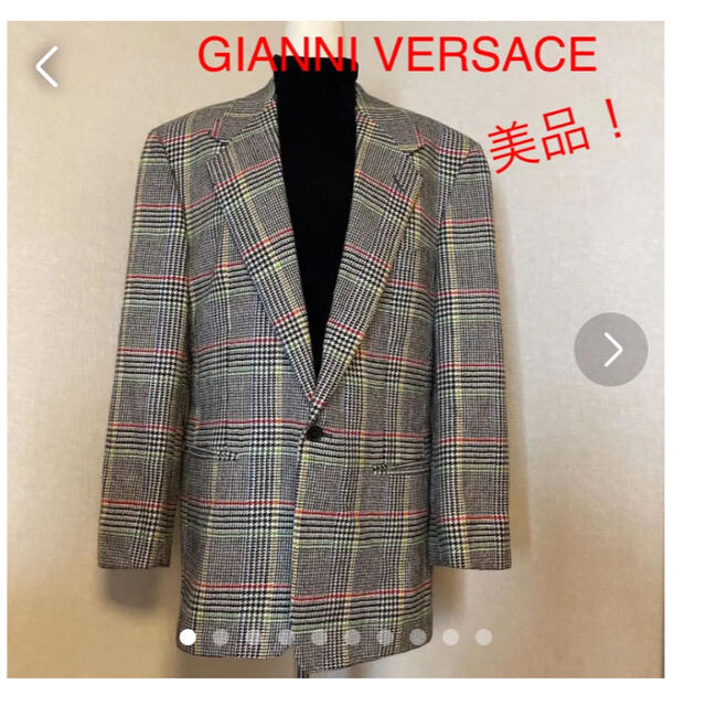 ジャンニヴェルサーチ クチュール ベルサーチ ジャケット チェック シングル | フリマアプリ ラクマ