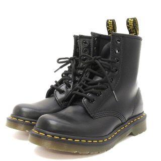 ドクターマーチン(Dr.Martens)のドクターマーチン 8ホールブーツ 11821 ショート レザー 黒 UK4(ブーツ)