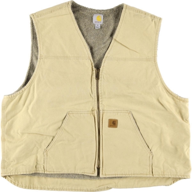 古着 ビッグサイズ カーハート Carhartt ダック地ベスト メンズXXXL
