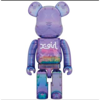 ベアブリック(BE@RBRICK)のBE@RBRICK X-girl CLEAR PURPLE 1000%(その他)