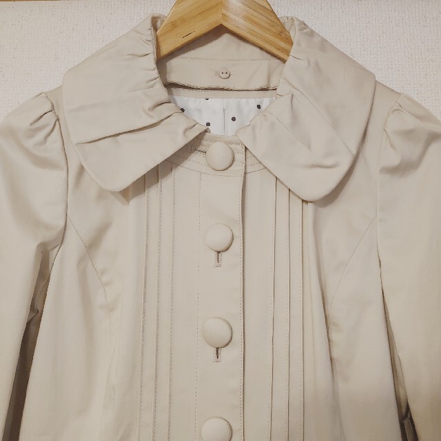 襟2way春秋コート レディースのジャケット/アウター(スプリングコート)の商品写真