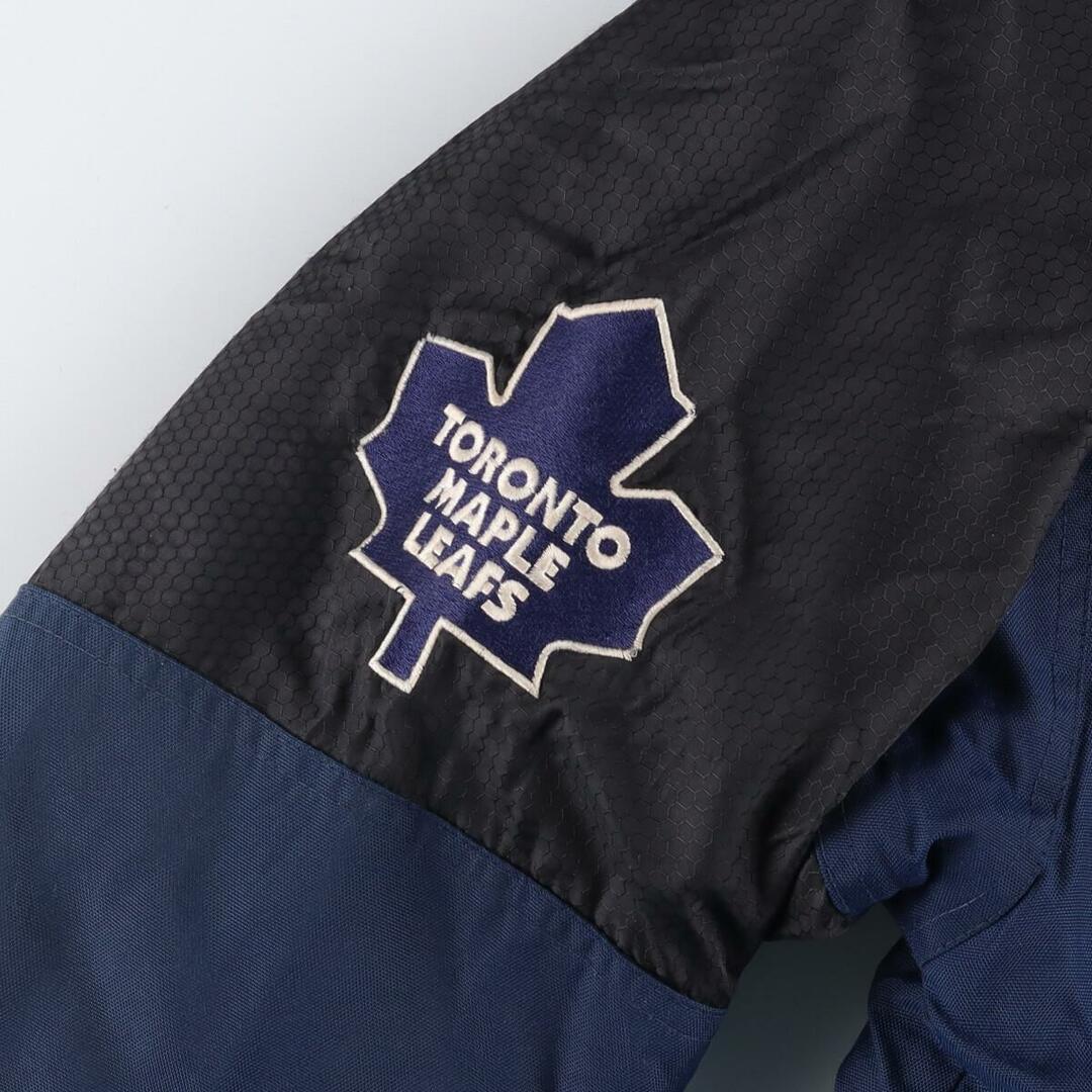 STARTER(スターター)の古着 スターター Starter NHL TORONTO MAPLE LEAFS トロントメープルリーフス 中綿ジャケット パファージャケット メンズL /eaa271541 メンズのジャケット/アウター(ダウンジャケット)の商品写真