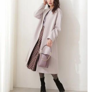 バックボリュームノーカラーコート プロポーションボディ
