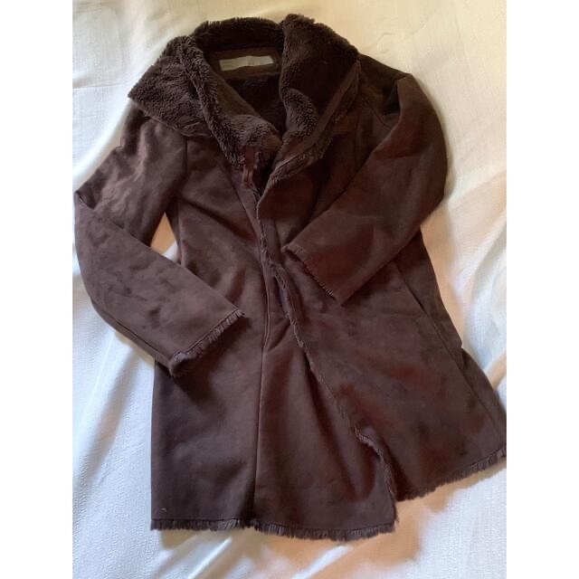 美品☆ZARA BASIC ザラ コート ハーフコート ミディアム丈 ブラウン
