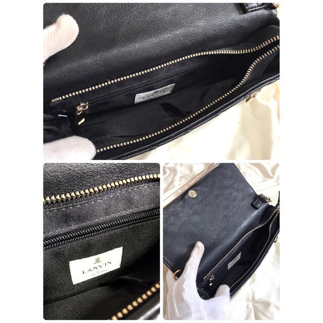 LANVIN on BLUE キルティング ショルダーバッグ チェーン 黒