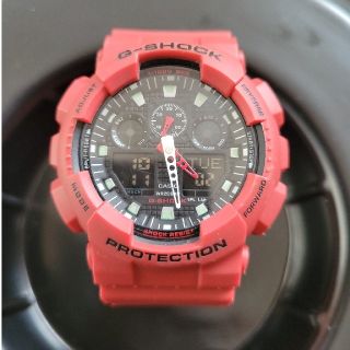 ジーショック(G-SHOCK)のG-SHOCK GA-100B レッド(腕時計(デジタル))