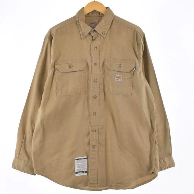 カーハート Carhartt FRシリーズ 長袖 ボタンダウン ワークシャツ メンズXL /eaa287685