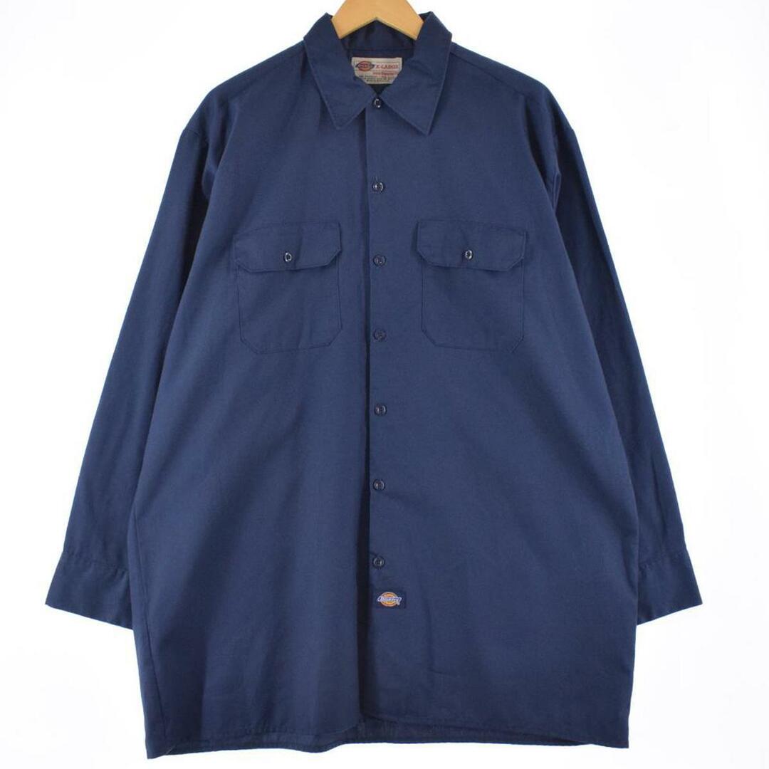 ディッキーズ Dickies 長袖 ワークシャツ メンズXL /eaa287687