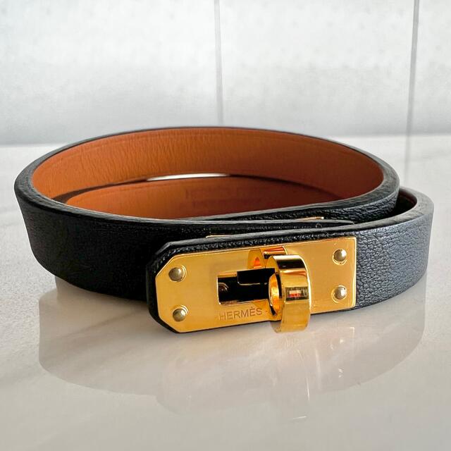 新品 未使用保管品 HERMES エルメス レザー ブレスレット ミニ・ドッグ
