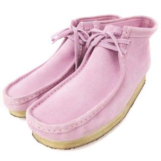 CLARKS クラークス ワラビー ブーツ 紫 パープル ハラコ28cm UK9