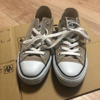 コンバース(CONVERSE)のコンバース　24cm ベージュ(スニーカー)