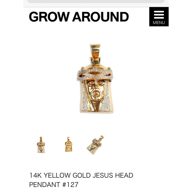 AVALANCHE(アヴァランチ)のcipher様専用14K JESUS HEAD & 10K MIAMI CUBA メンズのアクセサリー(ネックレス)の商品写真