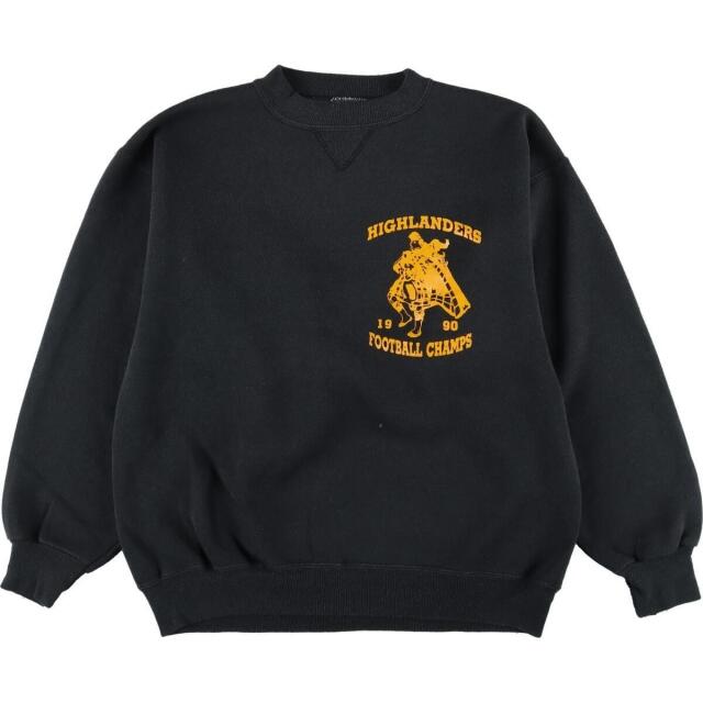 90年代 ヘインズ Hanes 両面プリントスウェットシャツ トレーナー USA ...